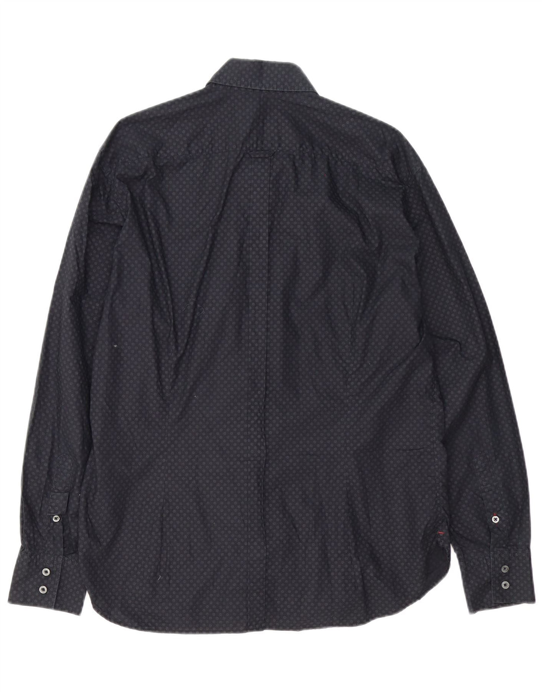Paul Smith Herren-Hemd mit klassischer Passform XL, schwarz gefleckte Baumwolle