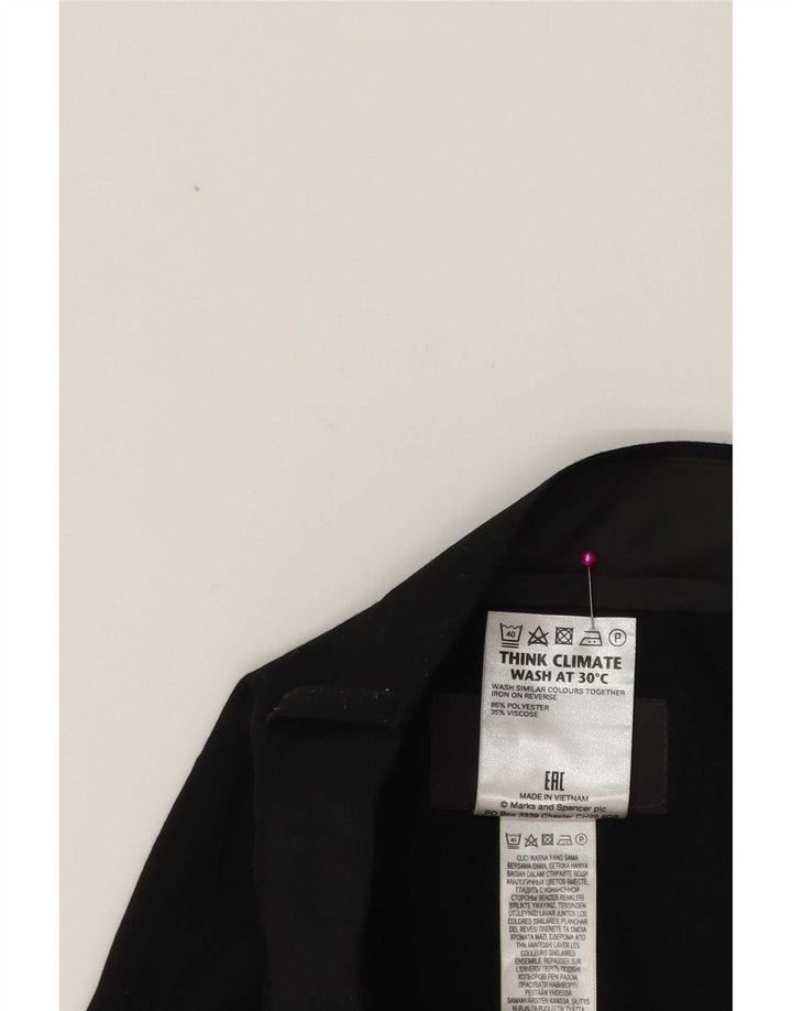 Marks & Spencer Herren-Anzughose, konisch zulaufend, W38, L31, Schwarz, Polyester, klassisch
