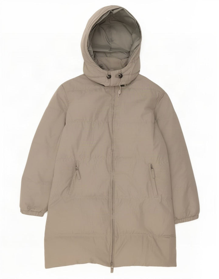 Champion Damen Übergroßer, gepolsterter Mantel mit Kapuze, UK 10, Größe S, Grau, Polyester