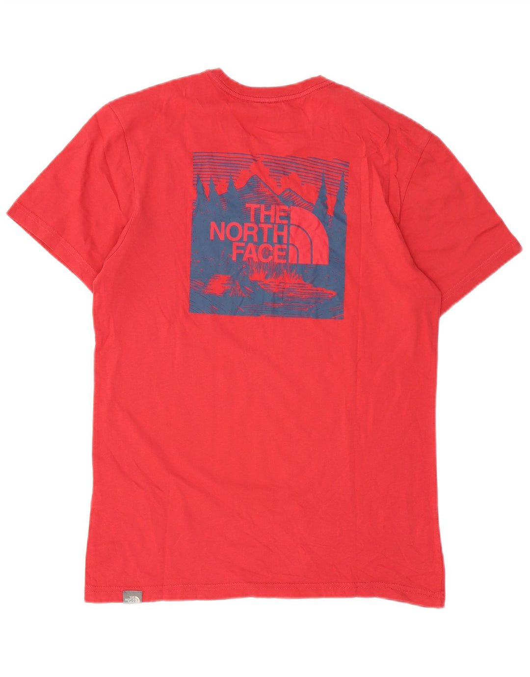 The North Face Herren-T-Shirt mit Grafik, Größe S, Rot, Baumwolle