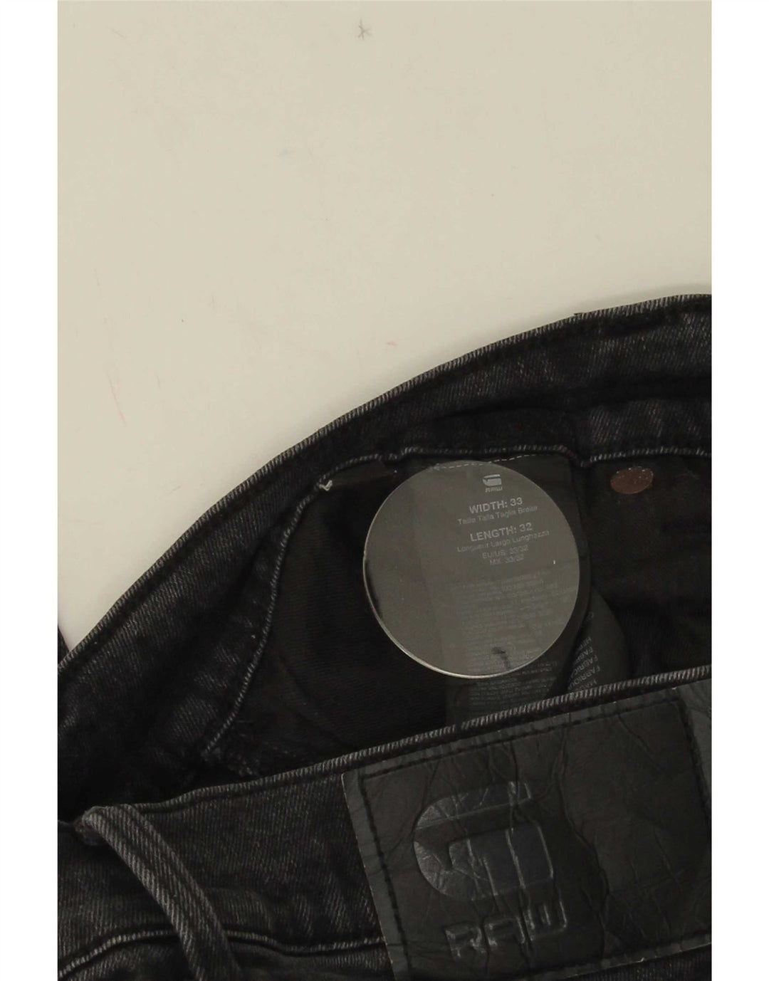 G-Star Herren Slim Jeans W33 L32 Schwarz