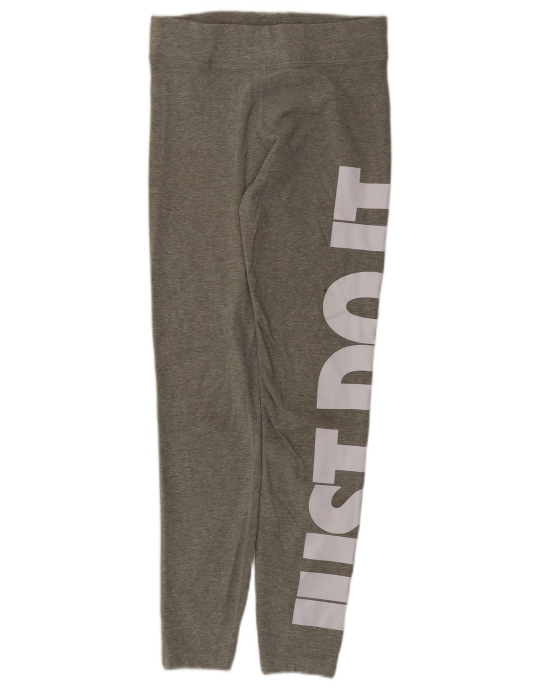 Nike Womens Graphic Leggings UK 12 Mittelgraue Baumwolle