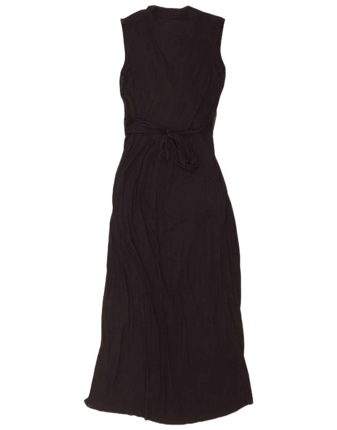 Monsoon Damen Ärmelloses Maxikleid UK 12 Medium Schwarz