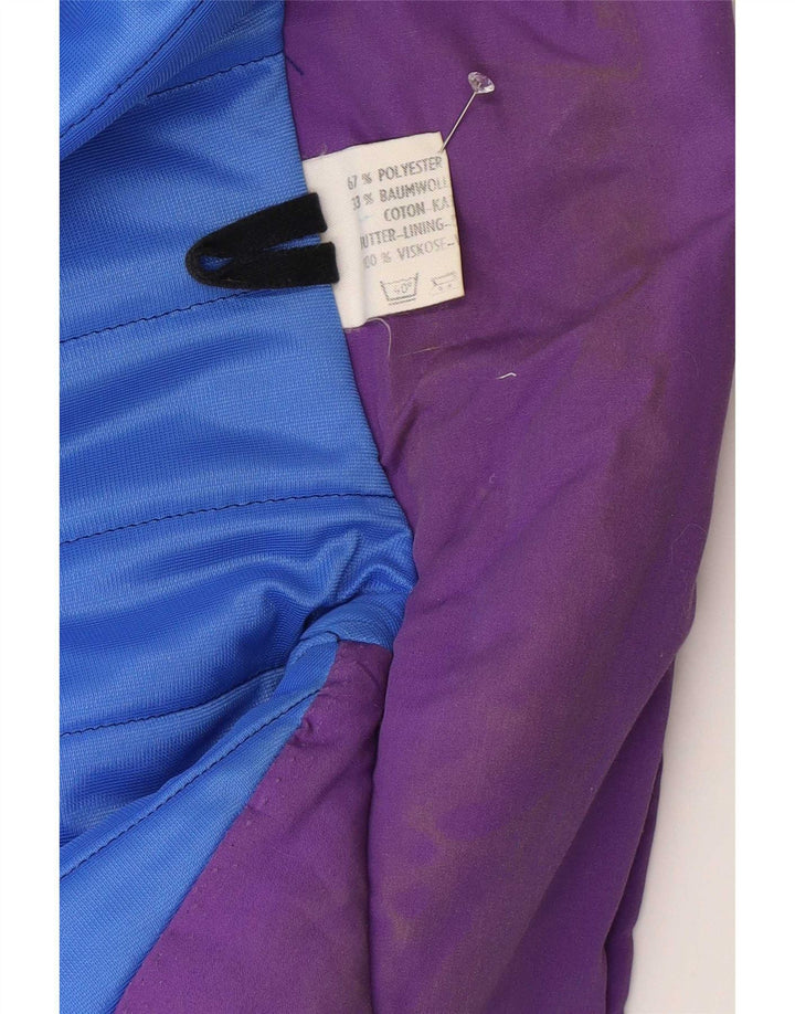 Vintage Damen Gepolsterter Mantel UK 18 XL Lila Polyester