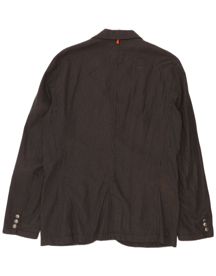 HUGO BOSS Herren 2-Knopf-Blazerjacke UK 42 XL Grauer Nadelstreifen