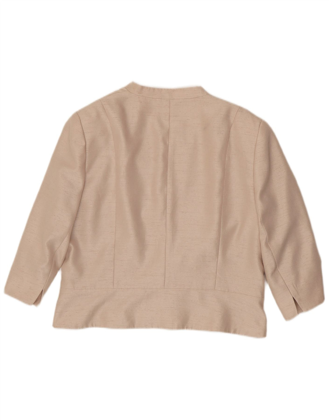 JAQUES VERT Offene Blazerjacke für Damen mit 3/4-Ärmeln, UK 22 3XL, Rosa, Polyester