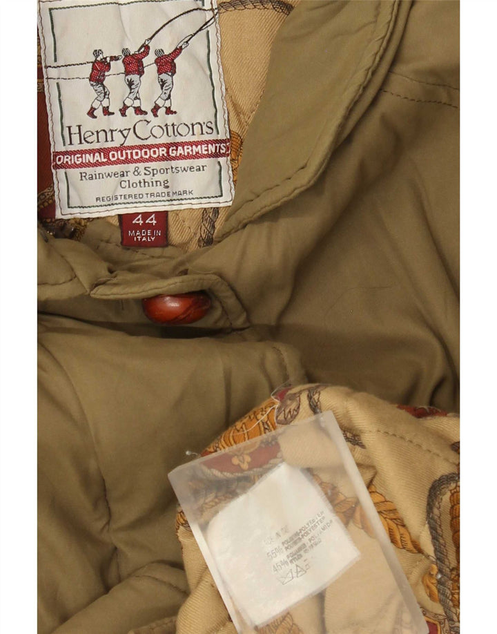 Henry Cottons Damen Regenjacke IT 44 Medium Khaki Polyester