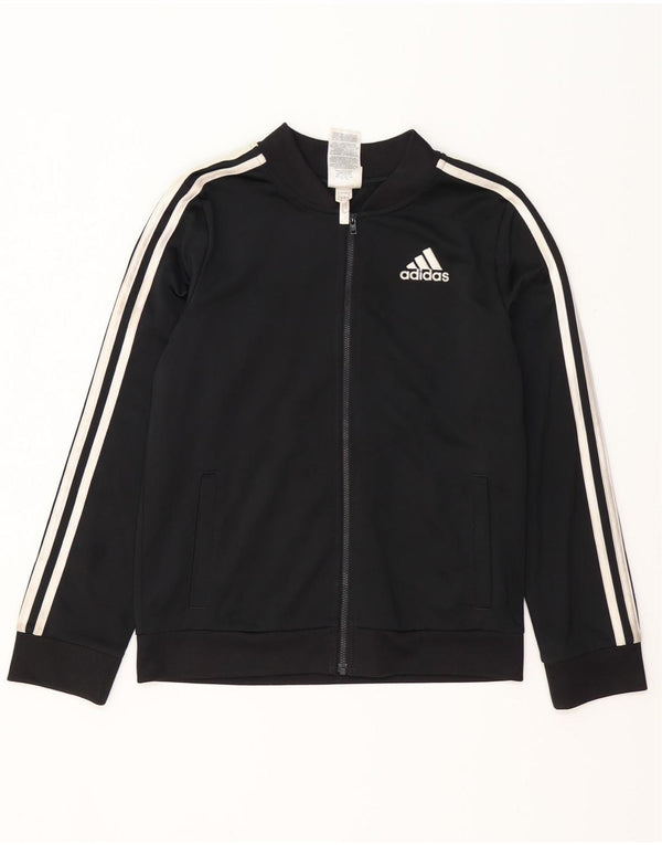 Adidas Jungen Trainingsanzug Top Jacke 15-16 Jahre XL Schwarz Polyester