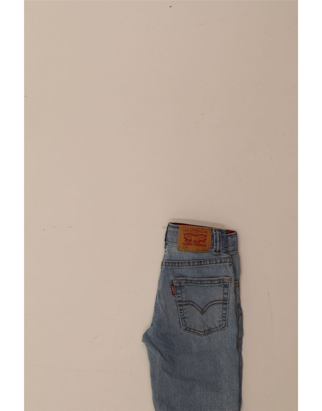 LEVI'S Boys 511 Slim Jeans 6-7 Years W22 L21 Blue Cotton Vintage Levi's and Second-Hand Levi's from Messina Hembry 