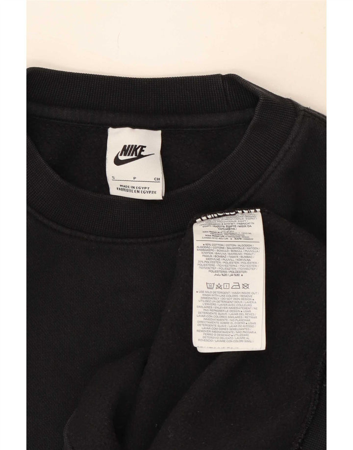 Nike Herren Sweatshirt Pullover Small Schwarz Baumwolle