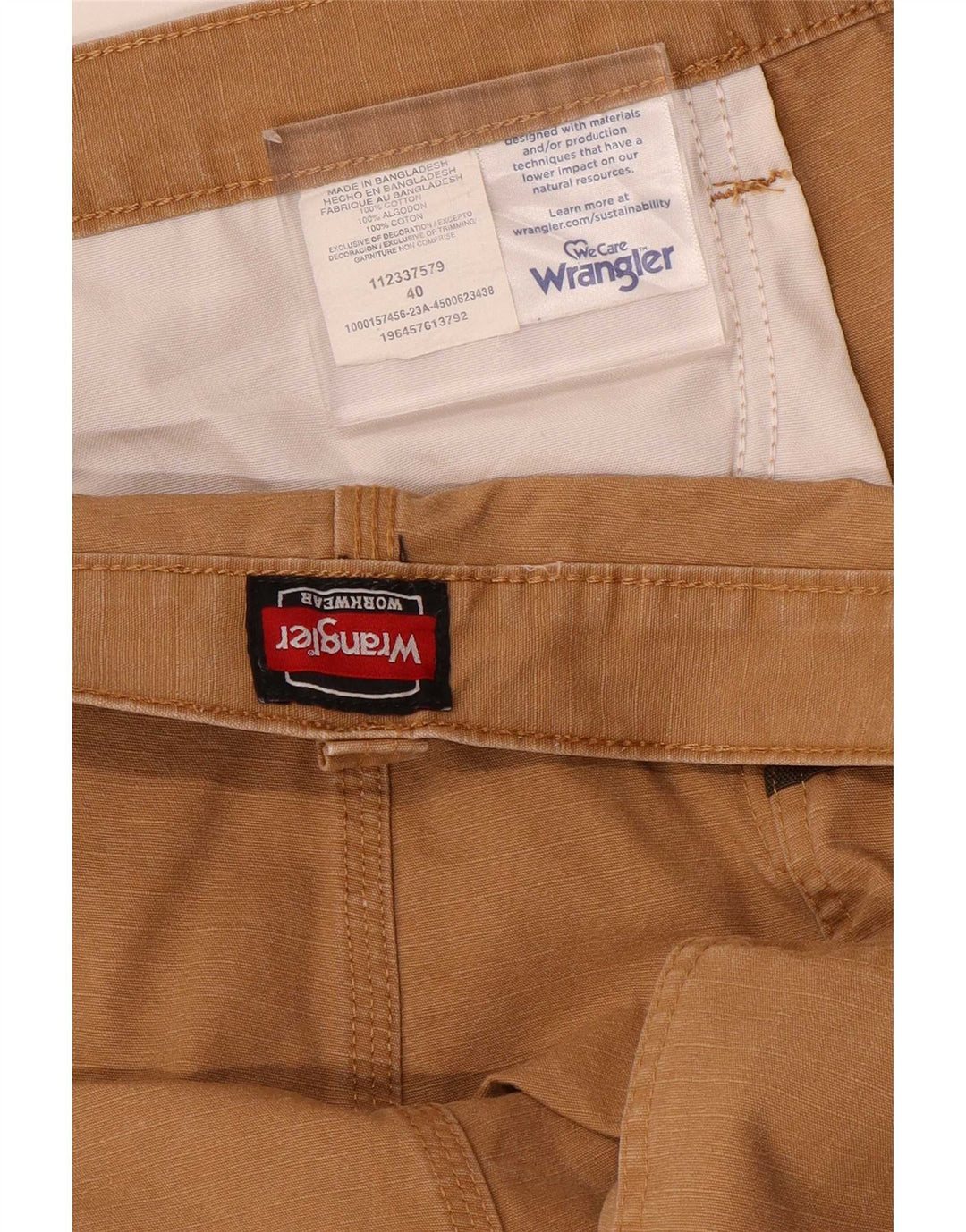 Wrangler Herren Cargoshorts W40 XL Beige Baumwolle