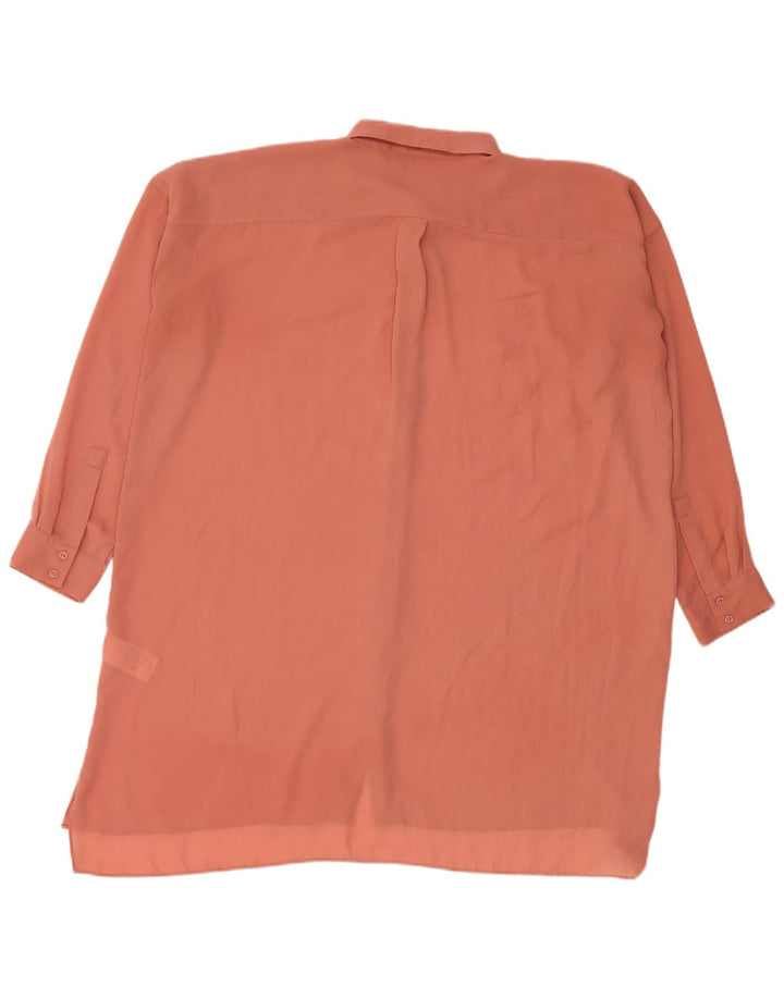 Cos Damen Übergroßes Hemdkleid EU 36 Small Orange Polyester
