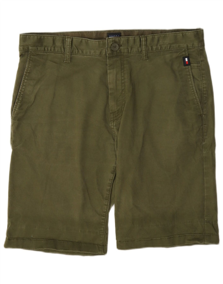 Tommy Hilfiger Herren Chinoshorts W32 Medium Khaki Baumwolle