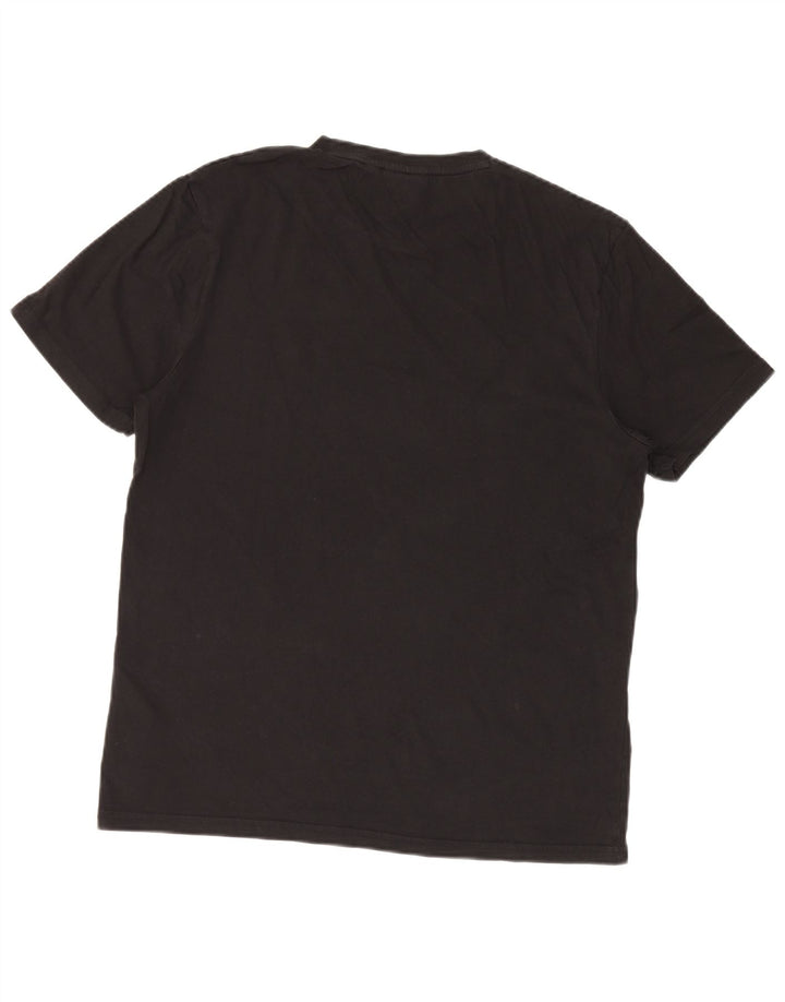 Lyle & Scott Herren T-Shirt Top Large Schwarz Baumwolle