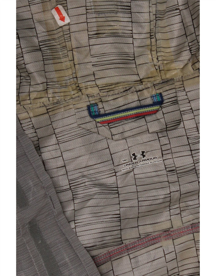 UNDER ARMOUR Herren-Regenjacke mit Kapuze, UK 38, mittelgraues Polyester