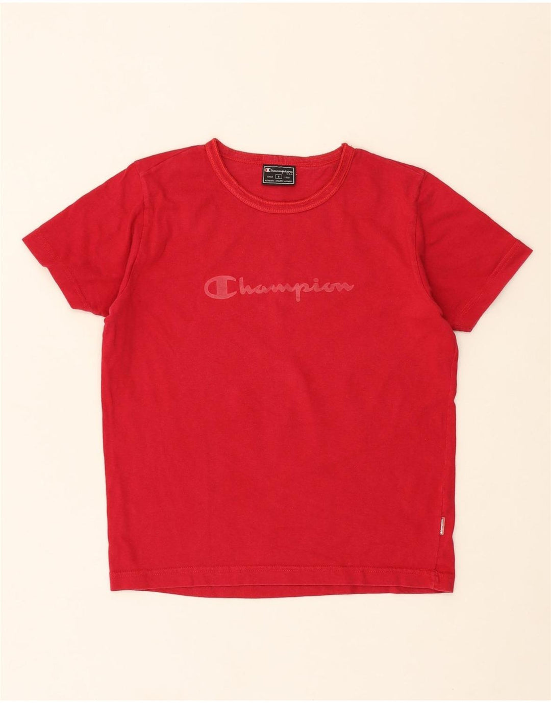 CHAMPION Womens Graphic T-Shirt Top UK 10 Small Pink Vintage Champion and Second-Hand Champion from Messina Hembry 