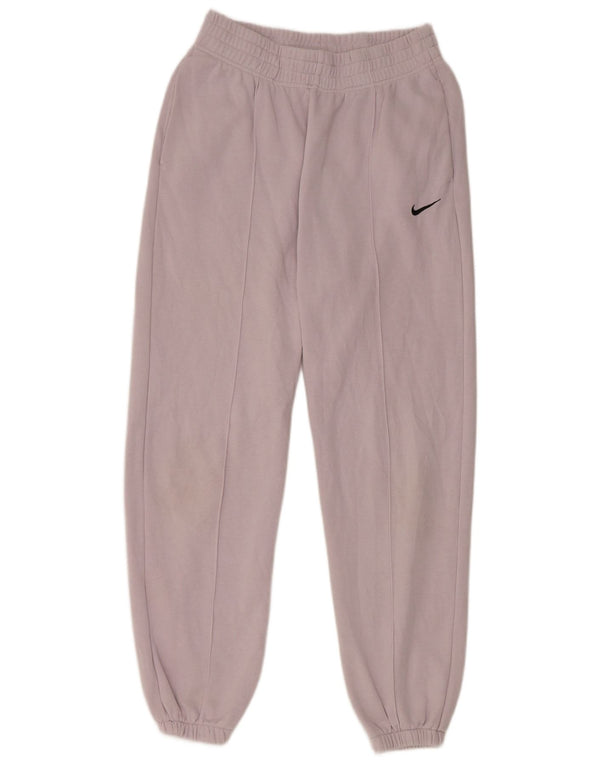 Nike Damen Trainingshose Jogger UK 10 Small Lila Baumwolle