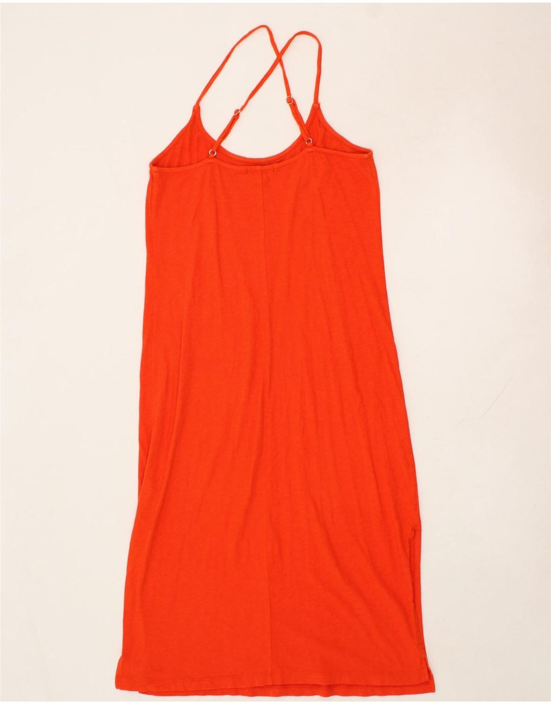 J. CREW Womens Halter Dress UK 8 Small Orange Cotton Vintage J. Crew and Second-Hand J. Crew from Messina Hembry 