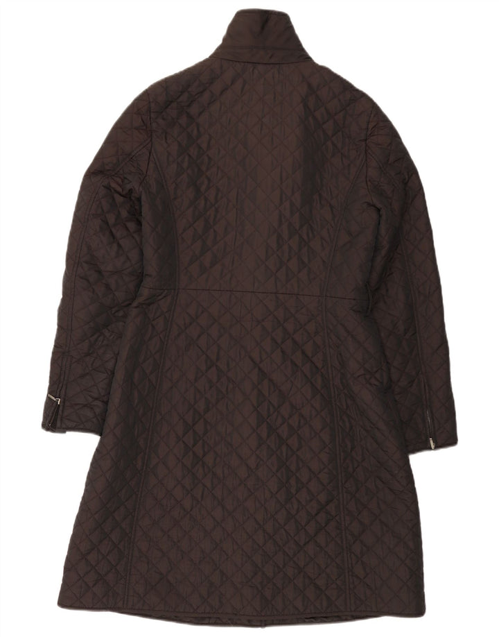 HOBBS Damen Steppmantel UK 10 Small Braun Polyamid