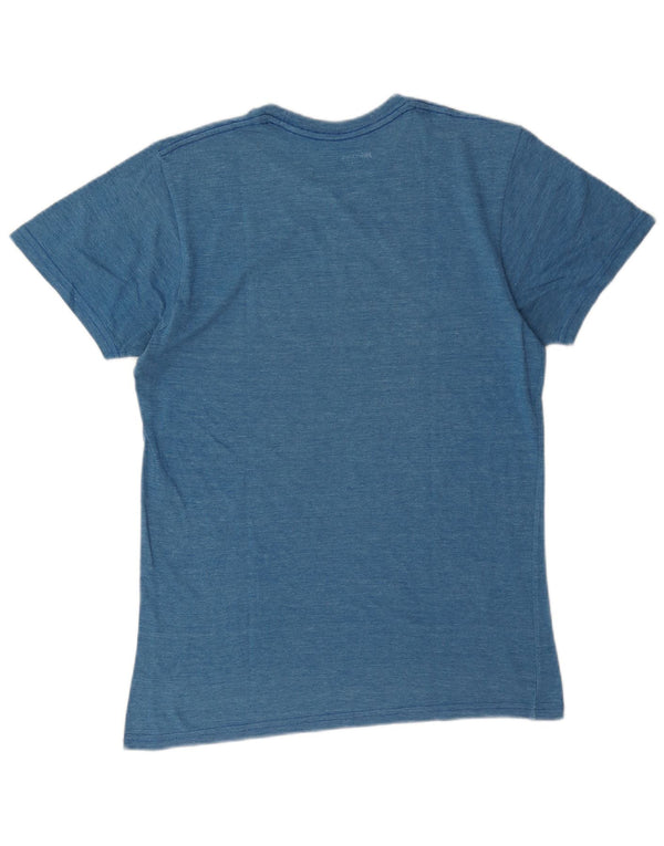 Hard Rock Cafe Lissabon Grafik-T-Shirt für Damen, UK 10, Größe S, Blau gefleckt