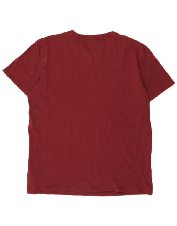 Jack & Jones Herren T-Shirt Top XL Burgund Baumwolle