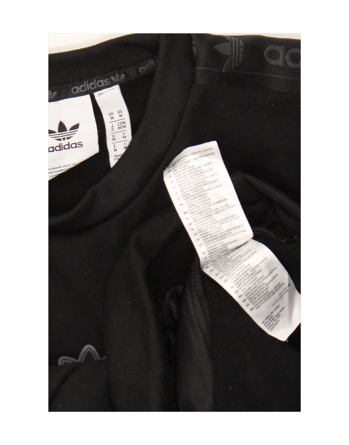 Adidas Herren Grafik-Sweatshirt-Pullover Mittelschwarzes Polyester