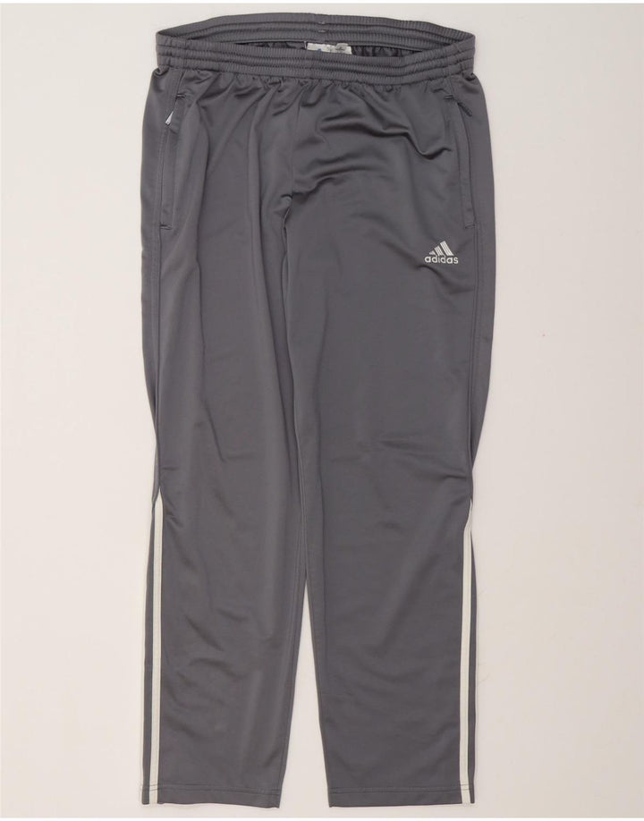 Adidas Herren Trainingshose Jogger UK 38/40 Mittelgraues Polyester
