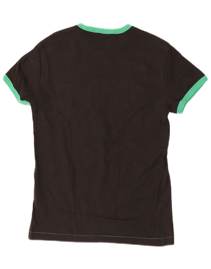 Gas Herren-T-Shirt mit Grafik, Größe S, schwarze Baumwolle