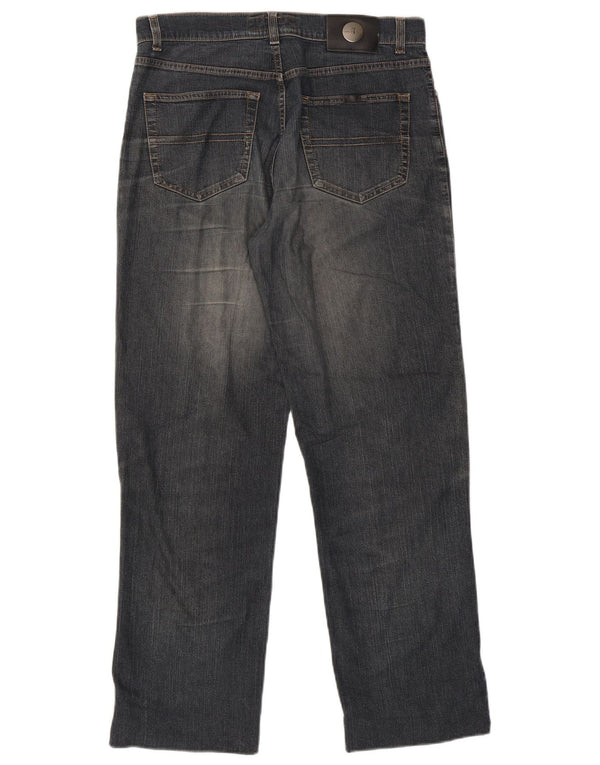 Trussardi Herren Straight Jeans W32 L30 Blau