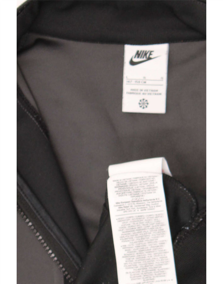 Nike Jungen-Sweatshirt mit Grafik, 12–13 Jahre, Größe L, Schwarz, Farbblock