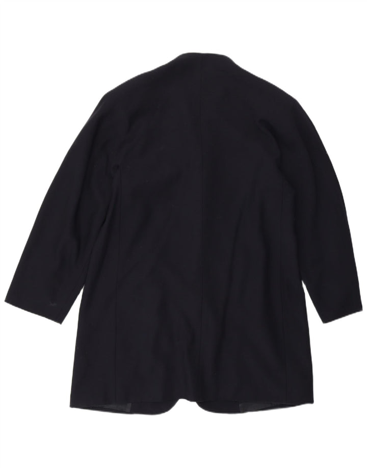 MARINA RINALDI Womens Longline Open Blazer Jacket Size 19 Small Navy Blue