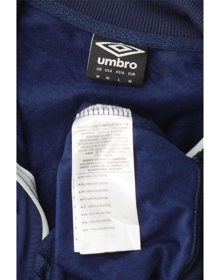 Umbro Herren-Trainingsanzug mit Grafik, mittleres Marineblau, Farbblock-Polyester