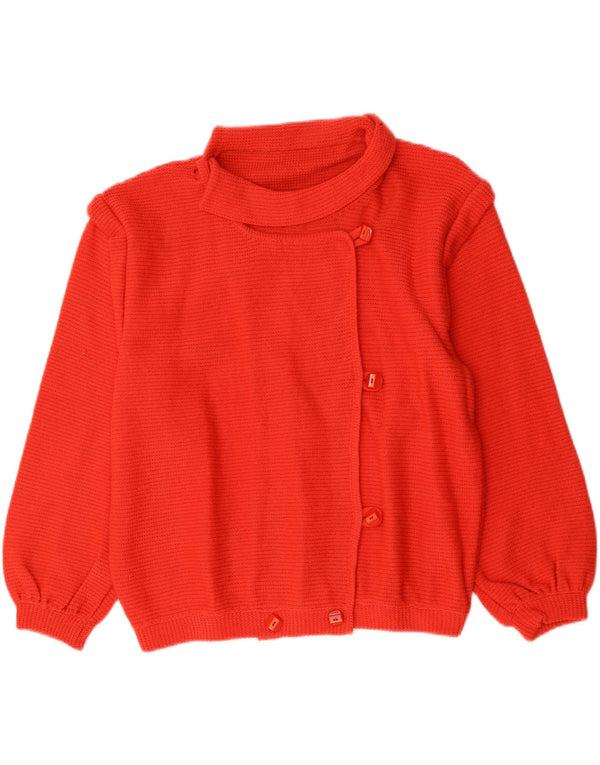 Vintage Womens Cardigan Sweater UK 16 Large Red