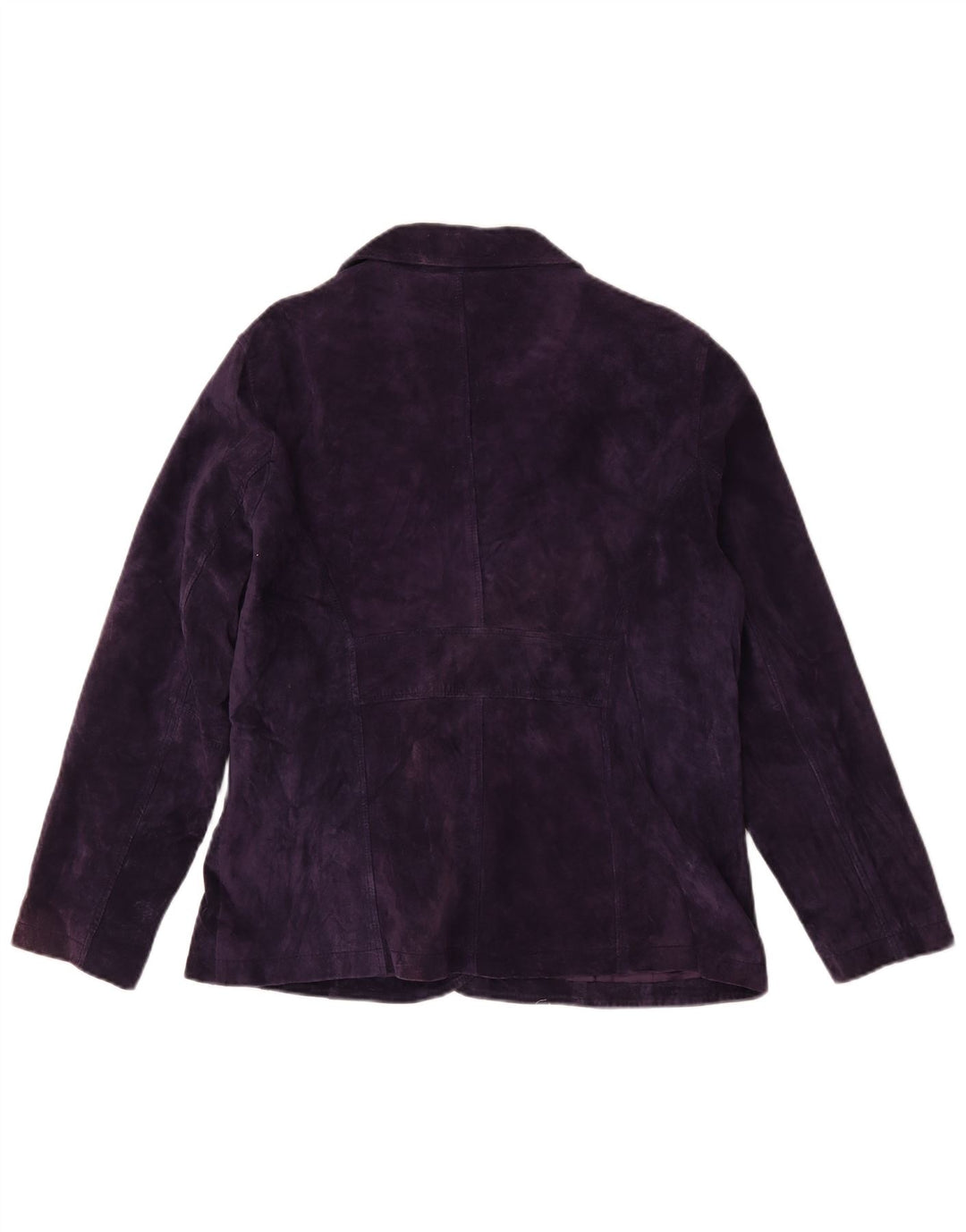 TCM Damen 3-Knopf-Wildleder-Blazerjacke UK 20 2XL Lila Leder