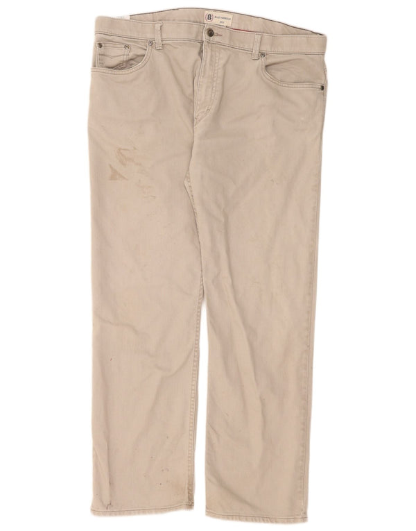 Marks & Spencer Herren Blue Harbor Straight Jeans W40 L31 Graue Baumwolle