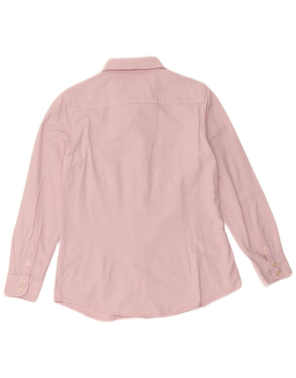 Crew Clothing Damen-Hemd UK 12 aus mittelrosa Baumwolle