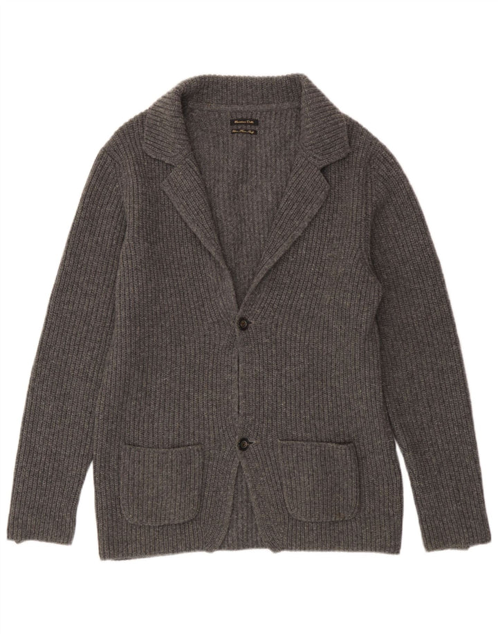 Massimo Dutti Herren Strickjacke XL Grau