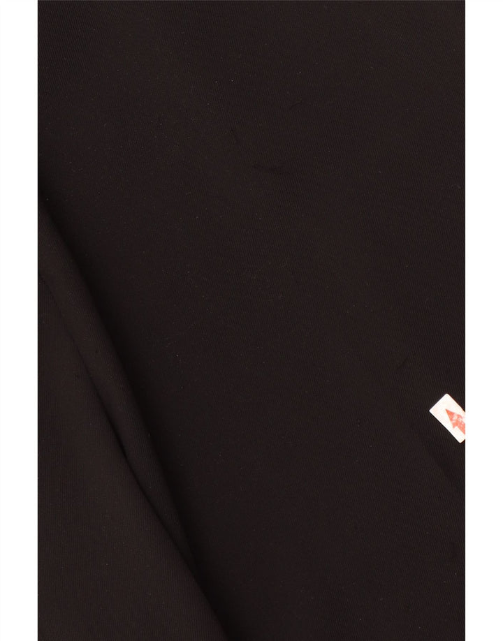 Zara Damen-Chinohose mit weitem Bein, mittelgroß, W28, L29, schwarzes Polyester