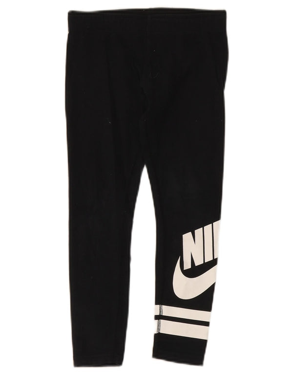 Nike Mädchen-Grafik-Leggings, 6–7 Jahre, XS, schwarze Baumwolle