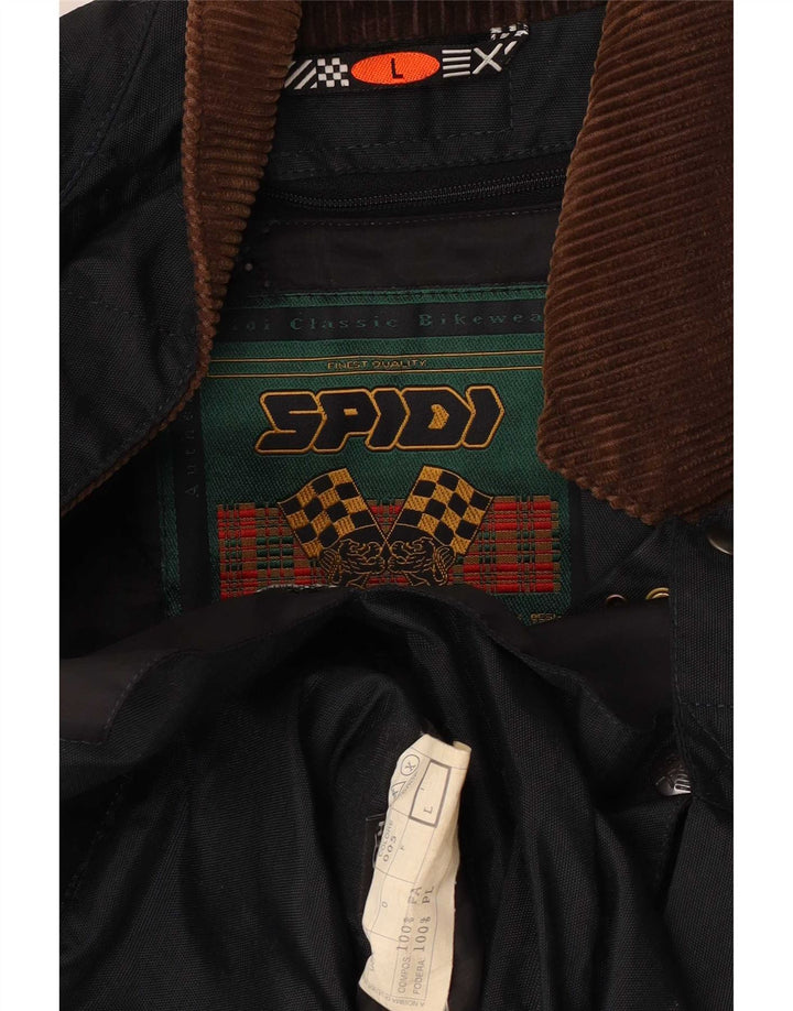 Spidi Herren Graphic Utility Jacke UK 40 Large Schwarz Colourblock Polyester