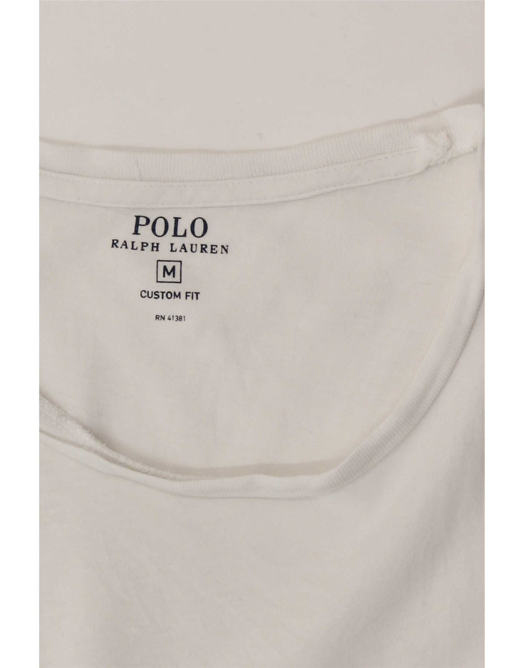 Polo Ralph Lauren Herren-T-Shirt mit individueller Passform, Mittelweiß