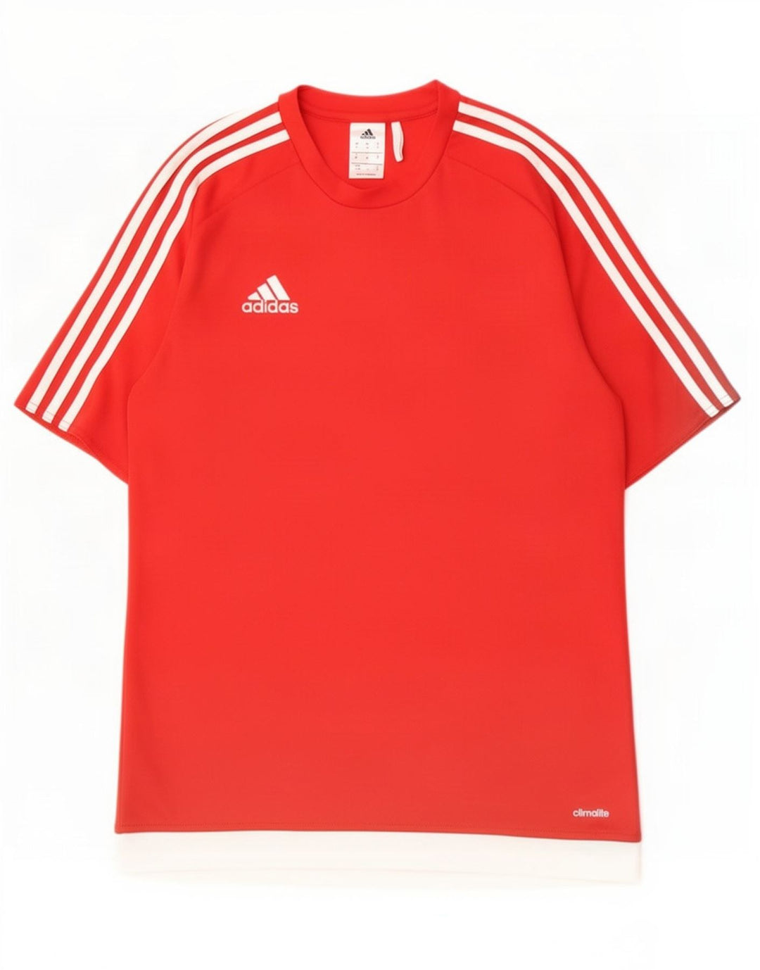 Adidas Herren Climalite Mittelrotes Farbblock-Polyester