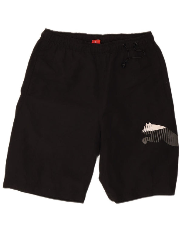 Puma Herren Graphic Sport Shorts Small Schwarz