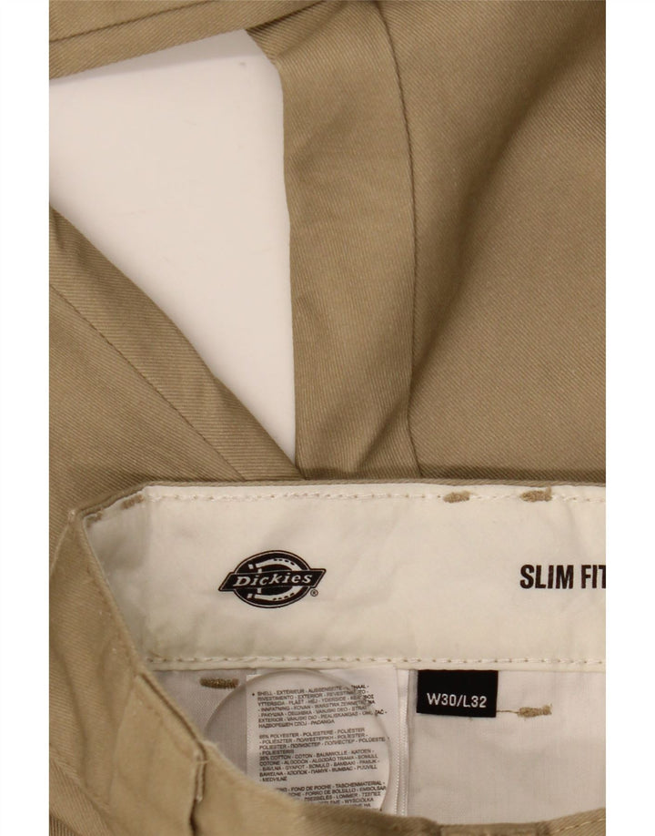 Dickies Herren Slim Fit Chinohose W30 L32 Beige Polyester