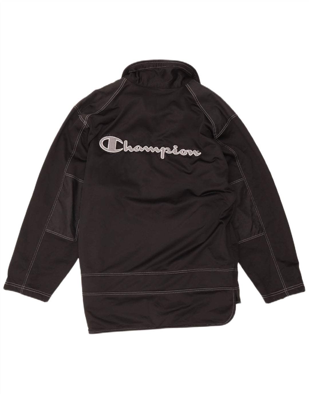 Champion Herren-Trainingsanzugoberteil mit Grafik, Größe S, Schwarz, Polyester