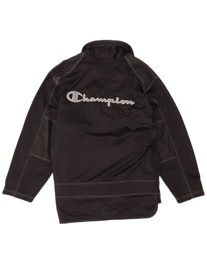 Champion Herren-Trainingsanzugoberteil mit Grafik, Größe S, Schwarz, Polyester