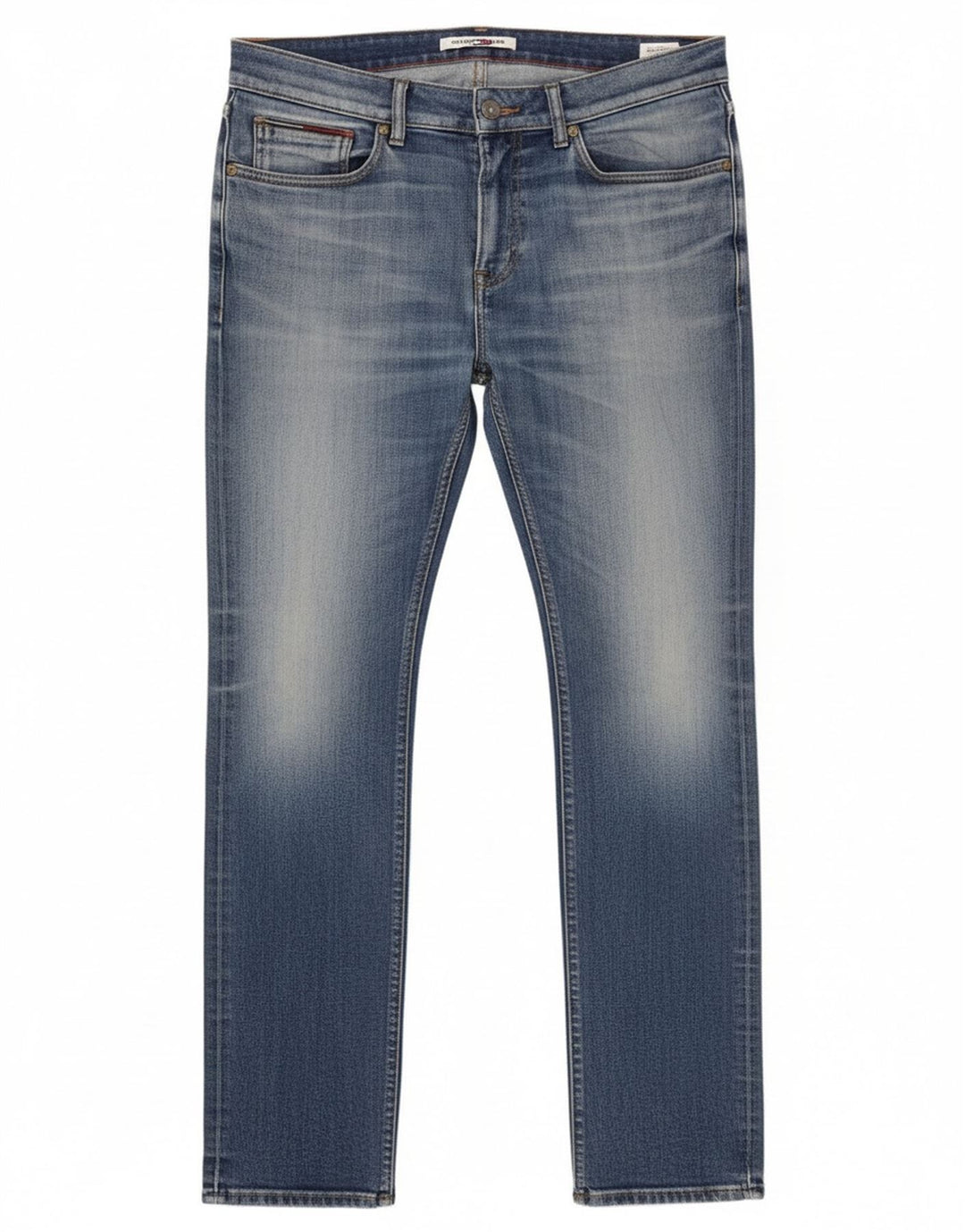 Tommy Hilfiger Herren Slim Jeans W32 L32 Blaue Baumwolle