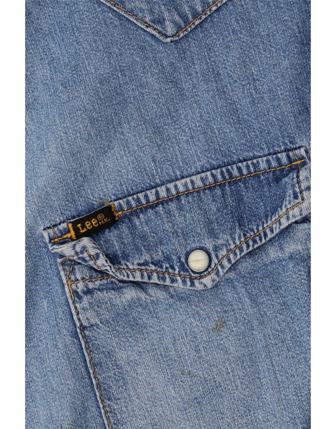Lee Herren Jeanshemd XL, blaue Baumwolle