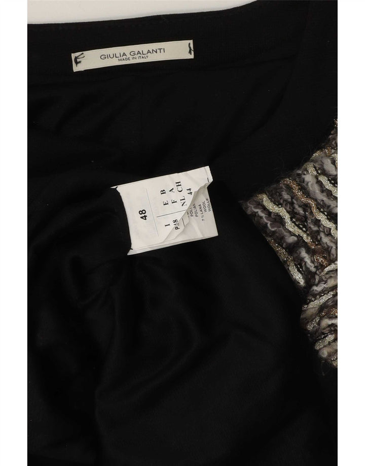 Giulia Galanti Damen 2-Knopf-Blazerjacke IT 48 XL Grauer Farbblock