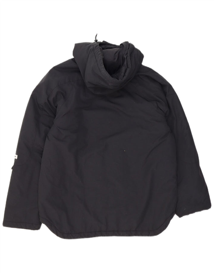 Champion Damen-Jacke mit Kapuze, gepolstert, UK 16, Größe L, Schwarz, Polyester